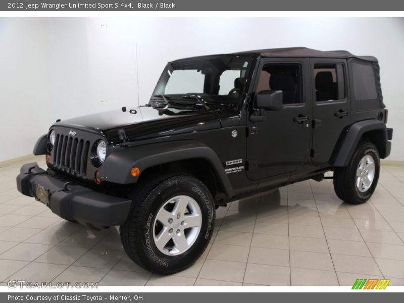 Black / Black 2012 Jeep Wrangler Unlimited Sport S 4x4