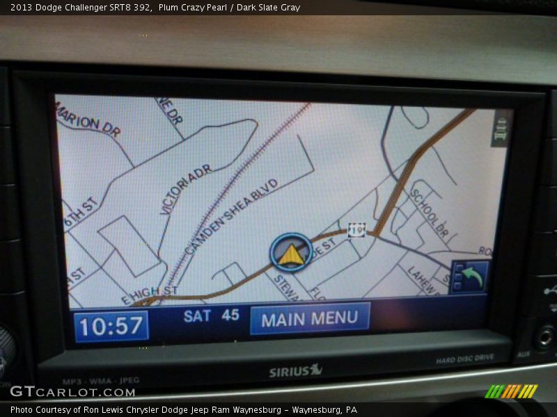 Navigation of 2013 Challenger SRT8 392