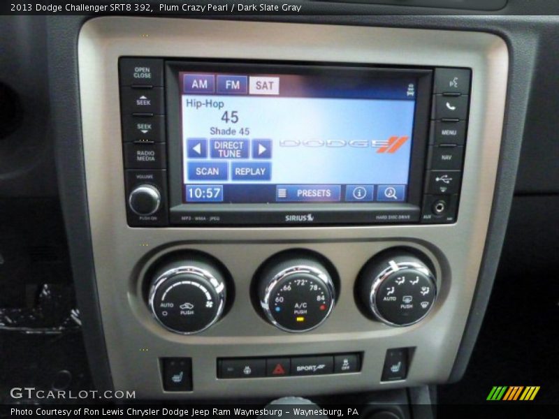 Controls of 2013 Challenger SRT8 392
