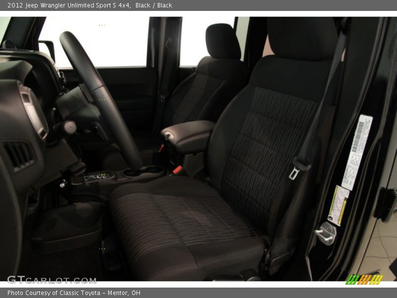 Black / Black 2012 Jeep Wrangler Unlimited Sport S 4x4