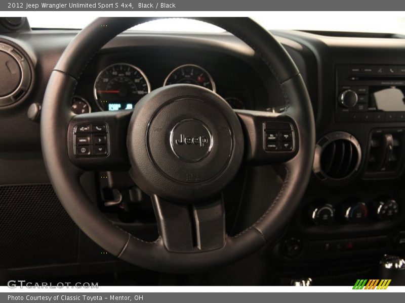 Black / Black 2012 Jeep Wrangler Unlimited Sport S 4x4