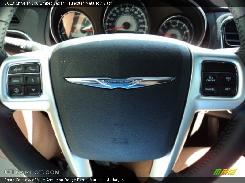 Tungsten Metallic / Black 2013 Chrysler 200 Limited Sedan