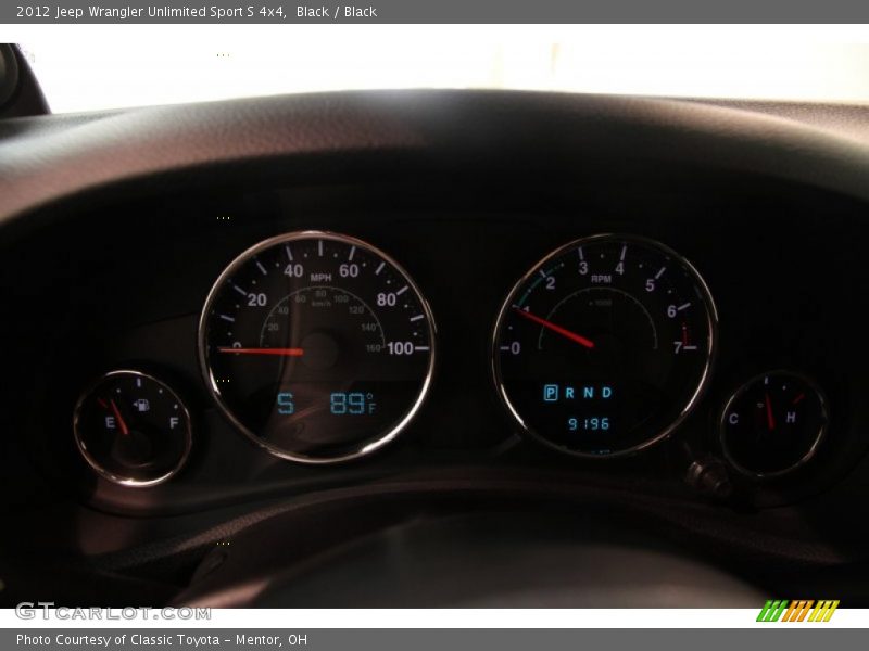 Black / Black 2012 Jeep Wrangler Unlimited Sport S 4x4