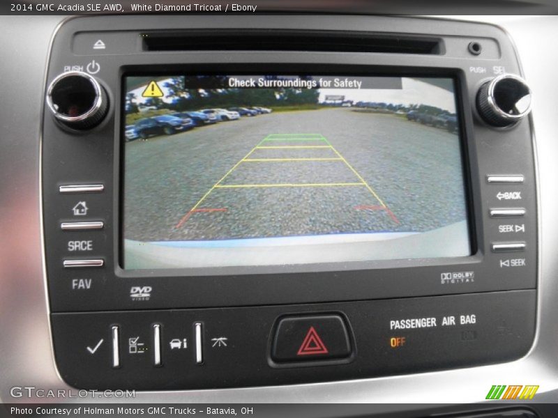 White Diamond Tricoat / Ebony 2014 GMC Acadia SLE AWD