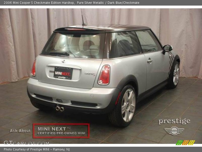 Pure Silver Metallic / Dark Blue/Checkmate 2006 Mini Cooper S Checkmate Edition Hardtop