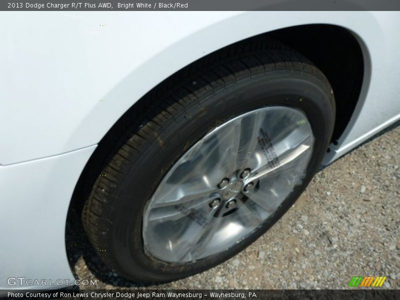 Bright White / Black/Red 2013 Dodge Charger R/T Plus AWD