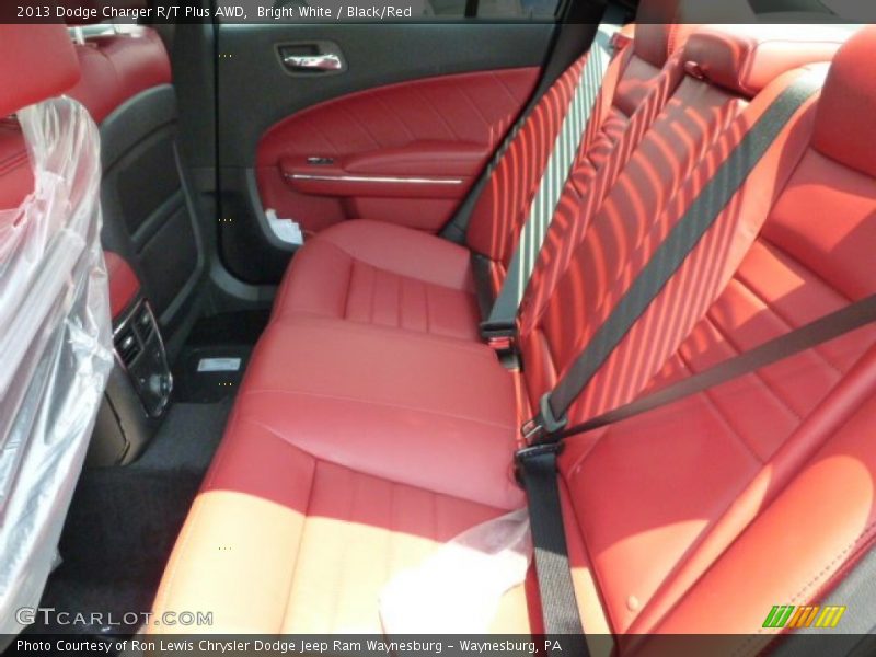 Bright White / Black/Red 2013 Dodge Charger R/T Plus AWD