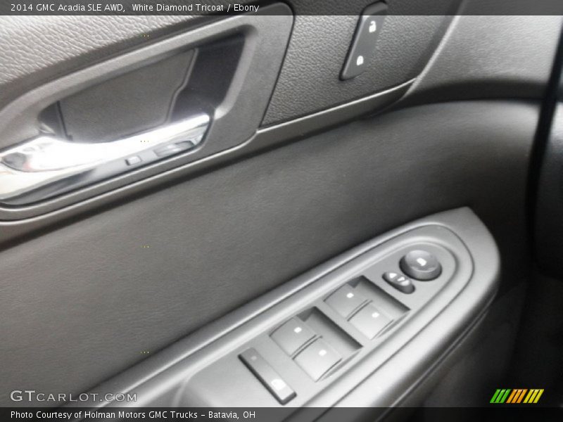 White Diamond Tricoat / Ebony 2014 GMC Acadia SLE AWD