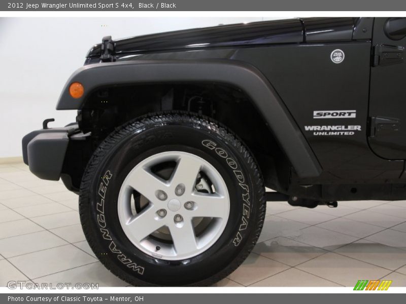 Black / Black 2012 Jeep Wrangler Unlimited Sport S 4x4
