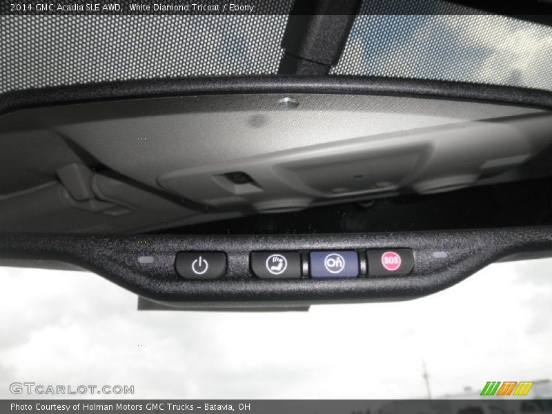 White Diamond Tricoat / Ebony 2014 GMC Acadia SLE AWD