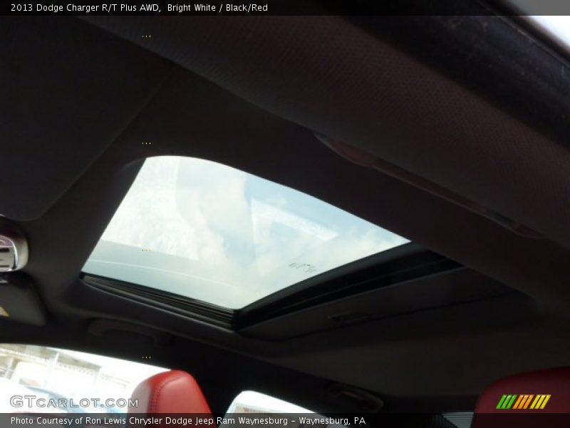 Bright White / Black/Red 2013 Dodge Charger R/T Plus AWD