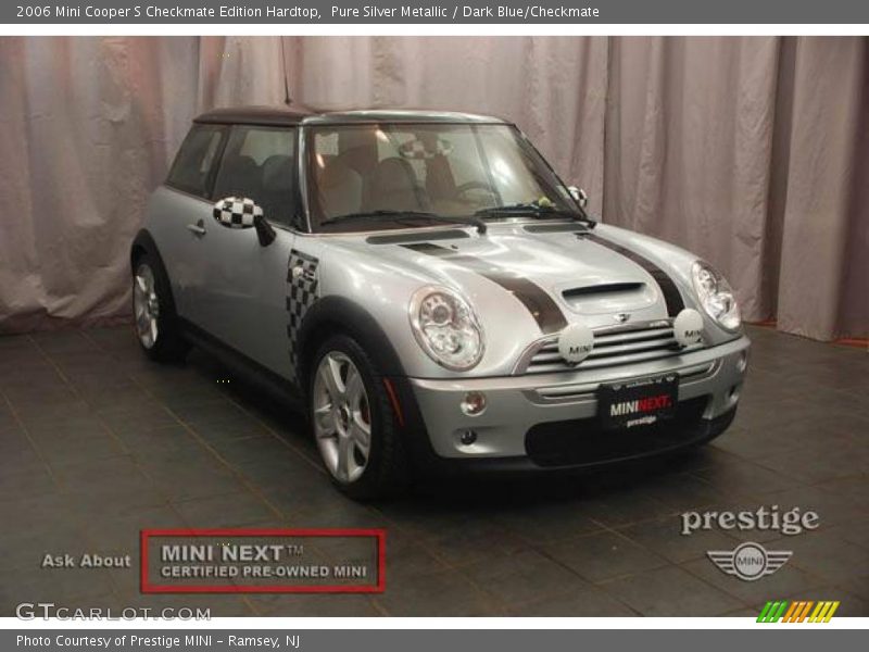 Pure Silver Metallic / Dark Blue/Checkmate 2006 Mini Cooper S Checkmate Edition Hardtop