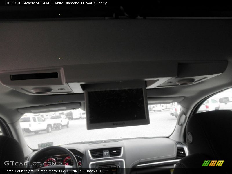White Diamond Tricoat / Ebony 2014 GMC Acadia SLE AWD