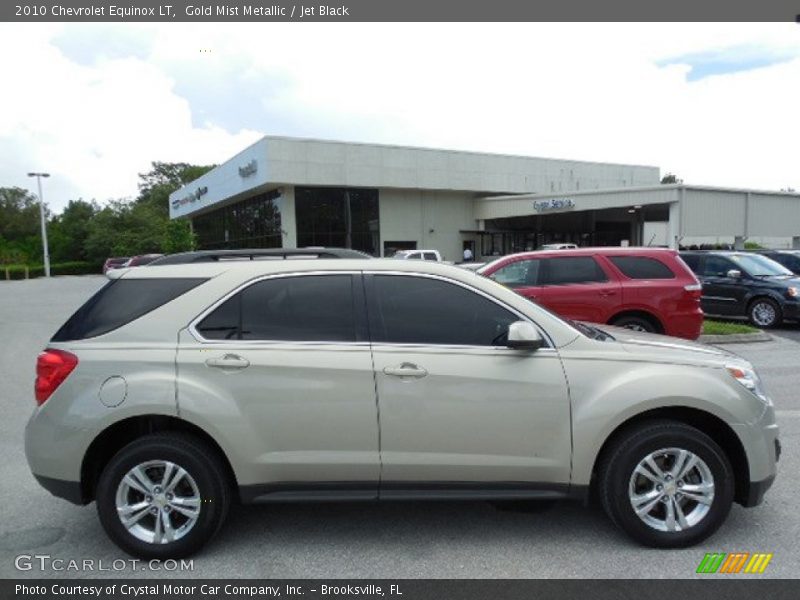Gold Mist Metallic / Jet Black 2010 Chevrolet Equinox LT