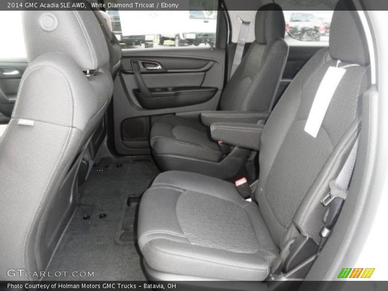 White Diamond Tricoat / Ebony 2014 GMC Acadia SLE AWD