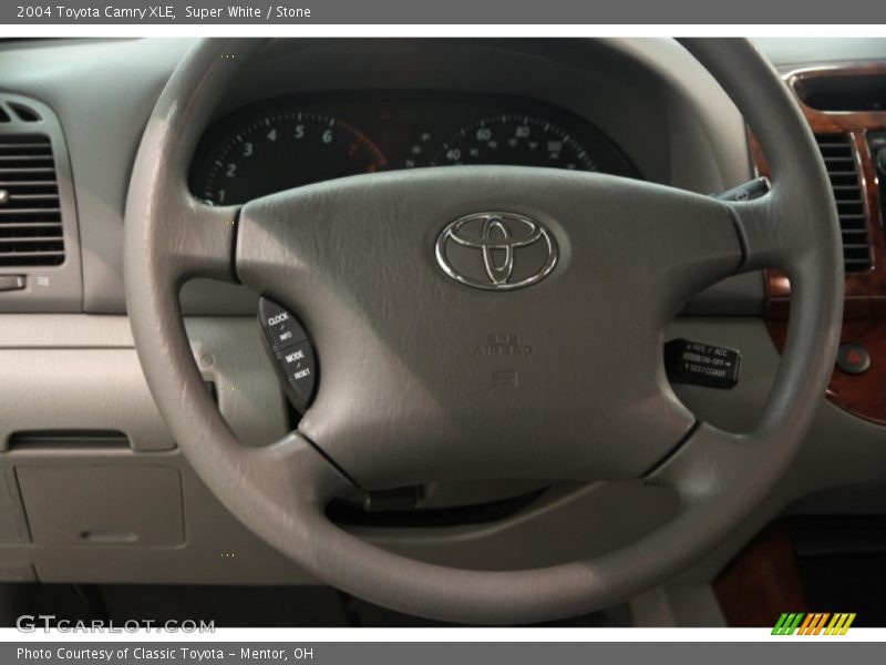 Super White / Stone 2004 Toyota Camry XLE