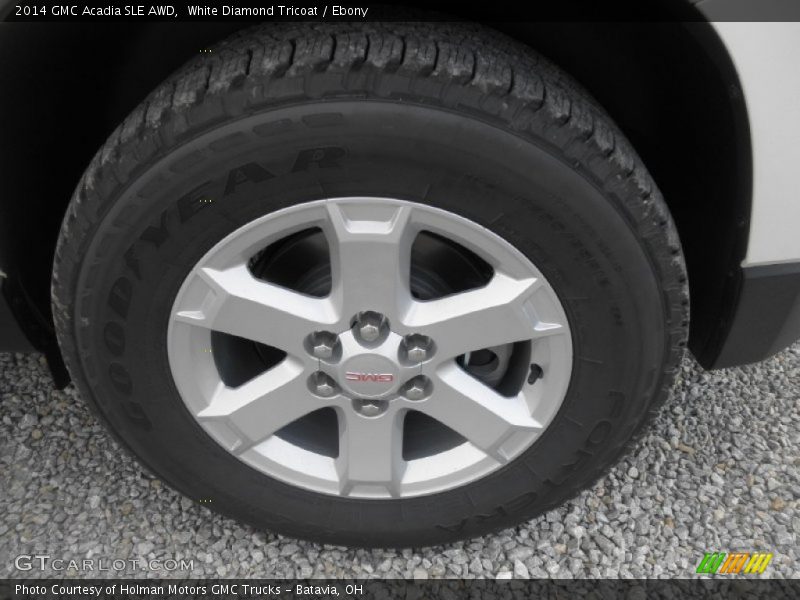 White Diamond Tricoat / Ebony 2014 GMC Acadia SLE AWD