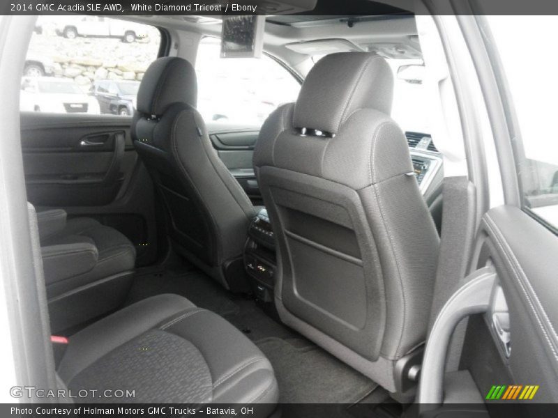 White Diamond Tricoat / Ebony 2014 GMC Acadia SLE AWD