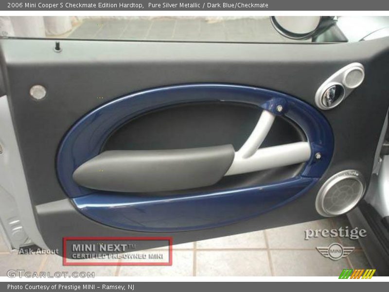 Pure Silver Metallic / Dark Blue/Checkmate 2006 Mini Cooper S Checkmate Edition Hardtop
