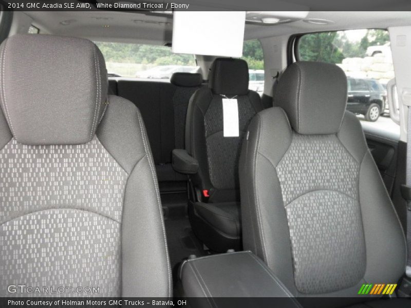 White Diamond Tricoat / Ebony 2014 GMC Acadia SLE AWD