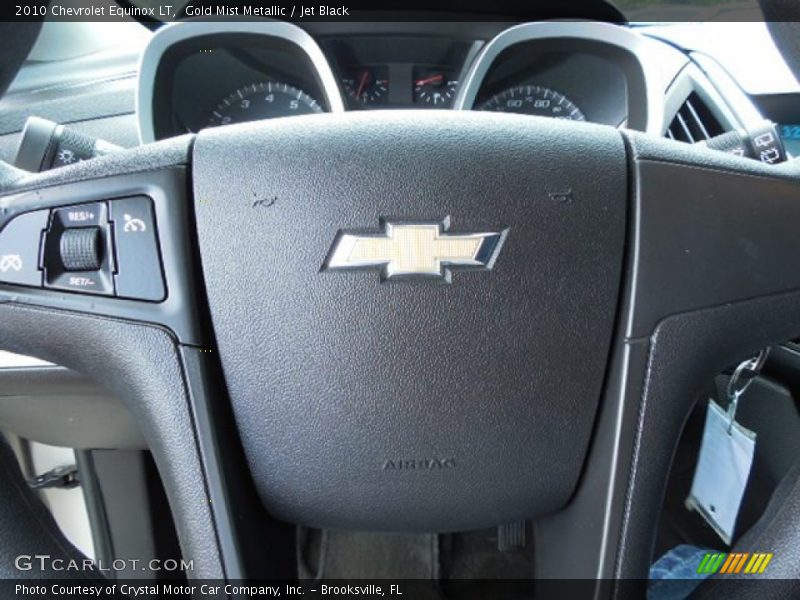 Gold Mist Metallic / Jet Black 2010 Chevrolet Equinox LT