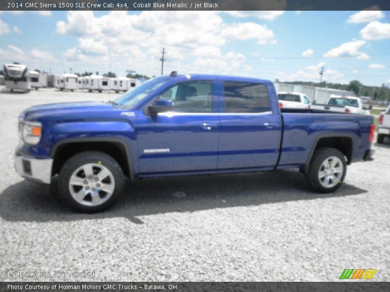 Cobalt Blue Metallic / Jet Black 2014 GMC Sierra 1500 SLE Crew Cab 4x4