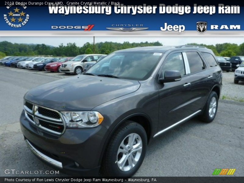 Granite Crystal Metallic / Black 2013 Dodge Durango Crew AWD