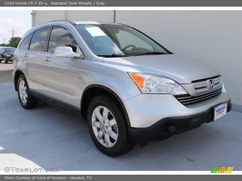 Alabaster Silver Metallic / Gray 2009 Honda CR-V EX-L