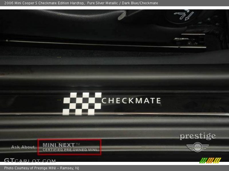 Pure Silver Metallic / Dark Blue/Checkmate 2006 Mini Cooper S Checkmate Edition Hardtop