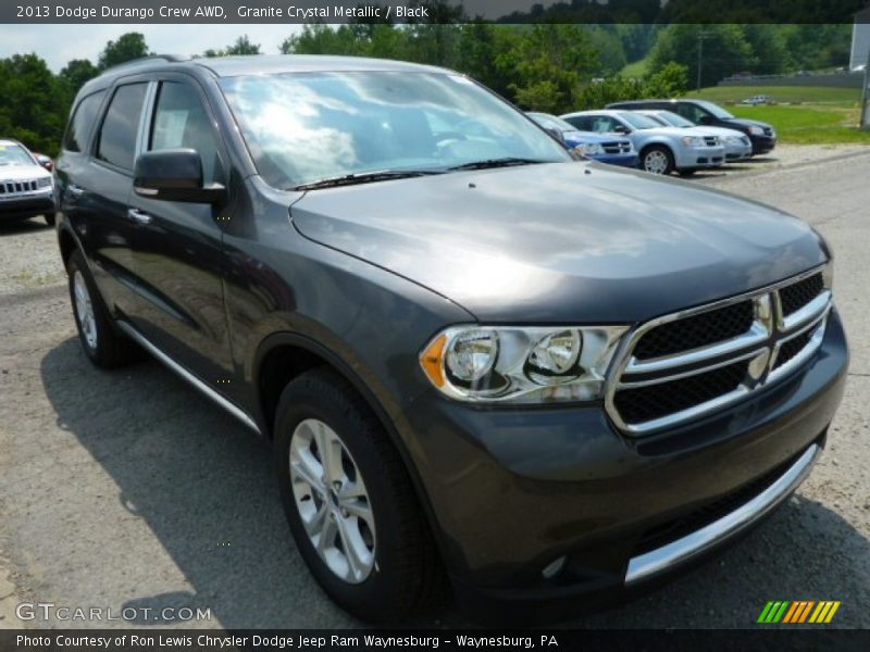 Granite Crystal Metallic / Black 2013 Dodge Durango Crew AWD