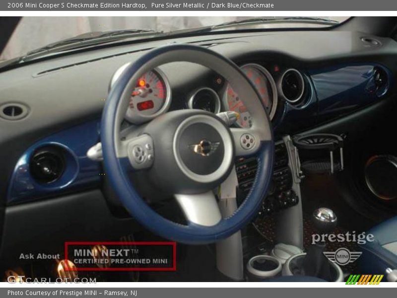 Pure Silver Metallic / Dark Blue/Checkmate 2006 Mini Cooper S Checkmate Edition Hardtop