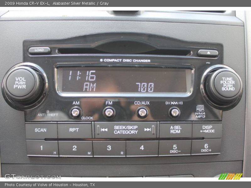 Alabaster Silver Metallic / Gray 2009 Honda CR-V EX-L