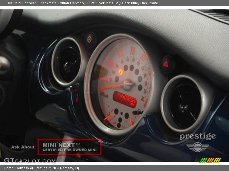 Pure Silver Metallic / Dark Blue/Checkmate 2006 Mini Cooper S Checkmate Edition Hardtop