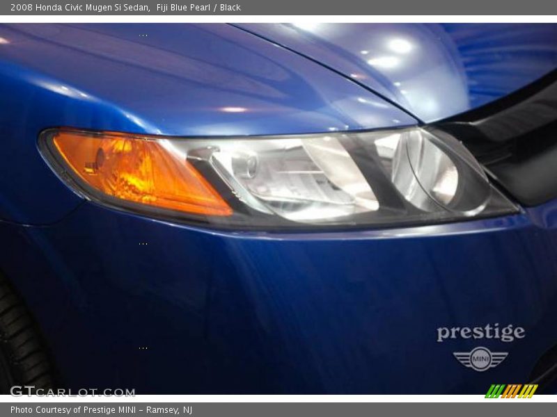 Fiji Blue Pearl / Black 2008 Honda Civic Mugen Si Sedan