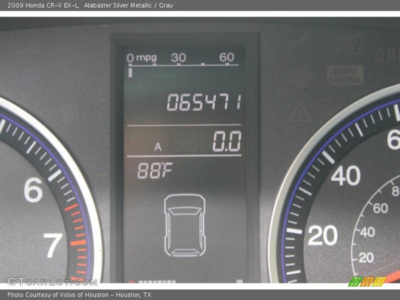 Alabaster Silver Metallic / Gray 2009 Honda CR-V EX-L
