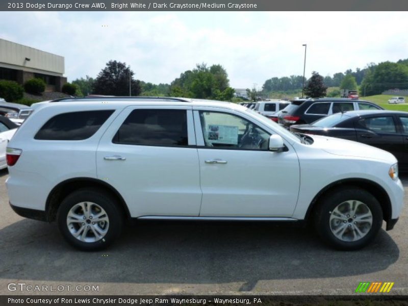 Bright White / Dark Graystone/Medium Graystone 2013 Dodge Durango Crew AWD
