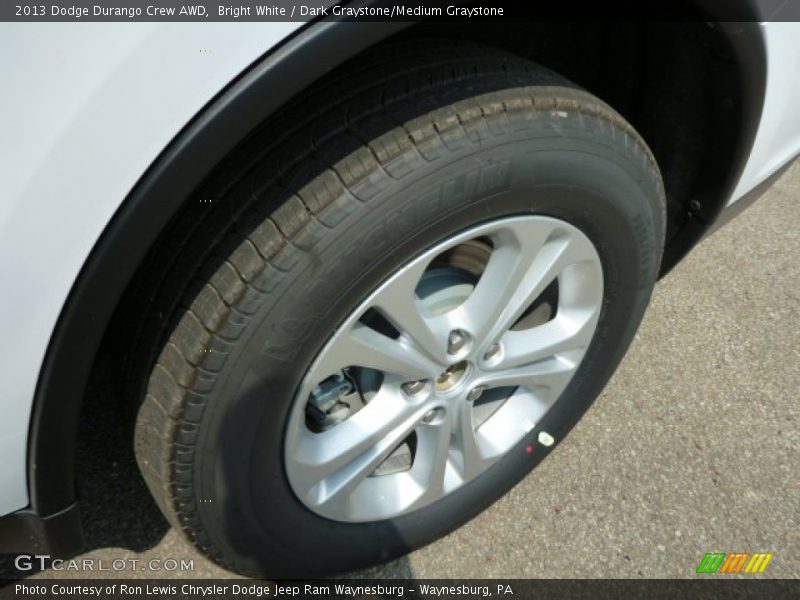 Bright White / Dark Graystone/Medium Graystone 2013 Dodge Durango Crew AWD