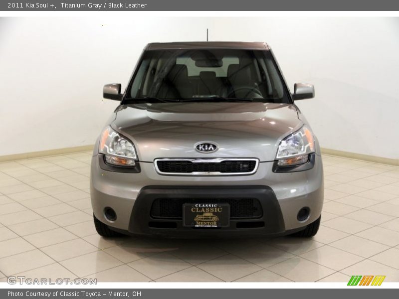 Titanium Gray / Black Leather 2011 Kia Soul +