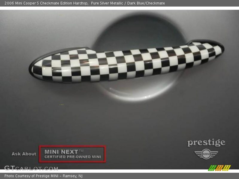 Pure Silver Metallic / Dark Blue/Checkmate 2006 Mini Cooper S Checkmate Edition Hardtop