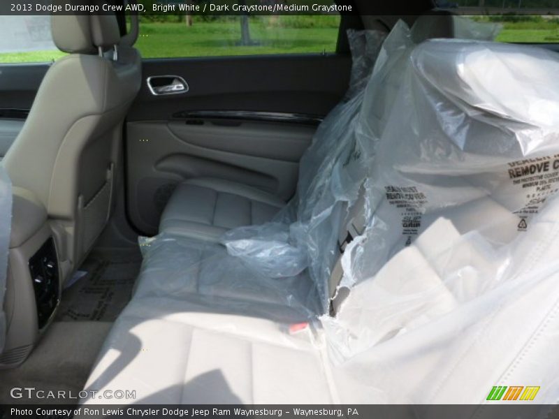 Bright White / Dark Graystone/Medium Graystone 2013 Dodge Durango Crew AWD