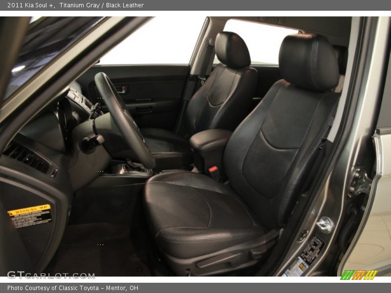 Titanium Gray / Black Leather 2011 Kia Soul +