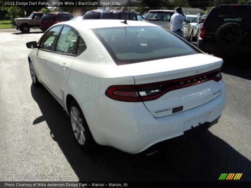 Bright White / Black/Light Diesel Gray 2013 Dodge Dart Rallye