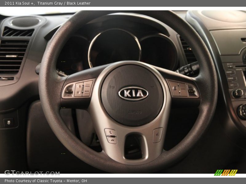 Titanium Gray / Black Leather 2011 Kia Soul +