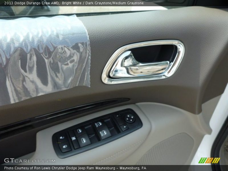Bright White / Dark Graystone/Medium Graystone 2013 Dodge Durango Crew AWD