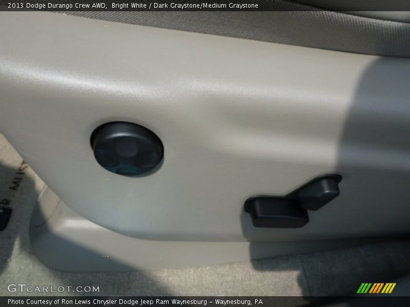 Bright White / Dark Graystone/Medium Graystone 2013 Dodge Durango Crew AWD