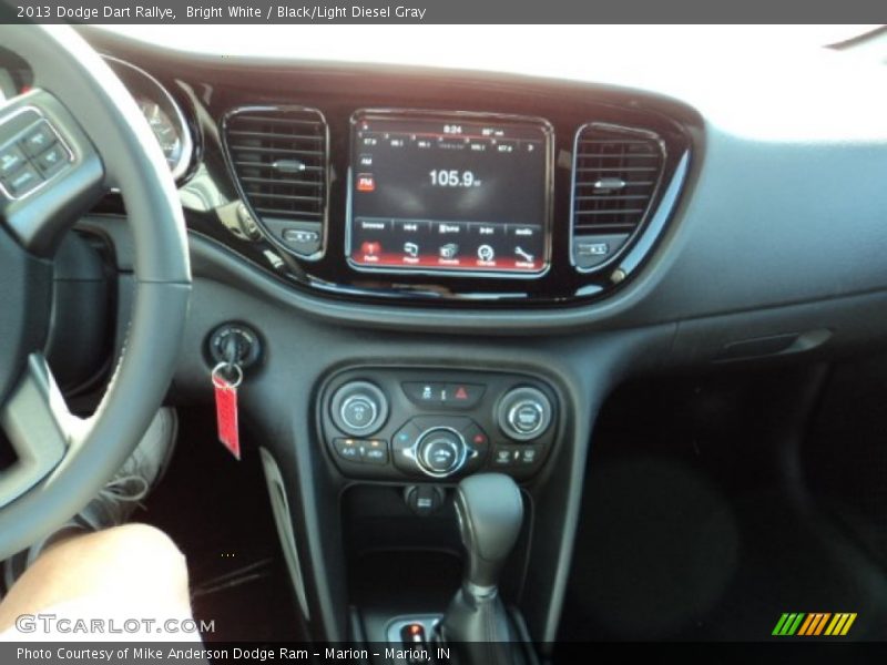 Bright White / Black/Light Diesel Gray 2013 Dodge Dart Rallye