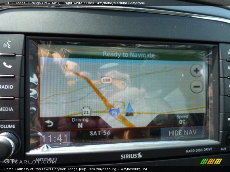 Bright White / Dark Graystone/Medium Graystone 2013 Dodge Durango Crew AWD