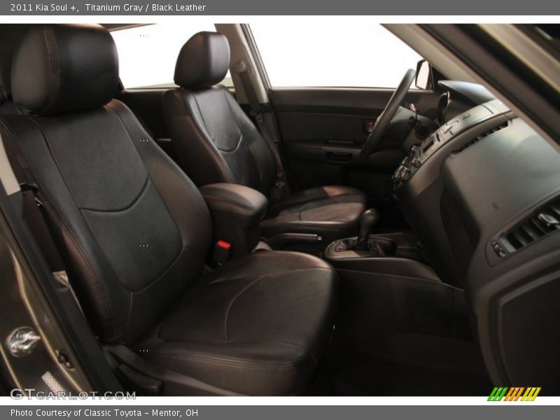Titanium Gray / Black Leather 2011 Kia Soul +