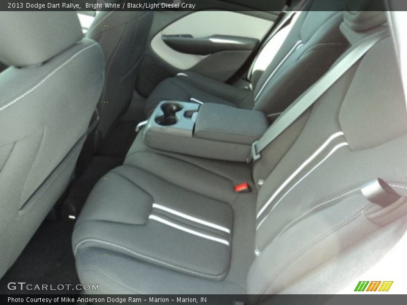 Bright White / Black/Light Diesel Gray 2013 Dodge Dart Rallye