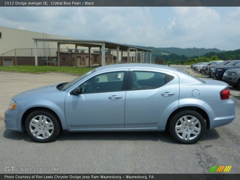 Crystal Blue Pearl / Black 2013 Dodge Avenger SE